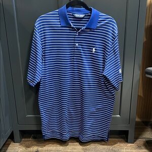Polo by Ralph Lauren Navy and White Striped Polo Shirt